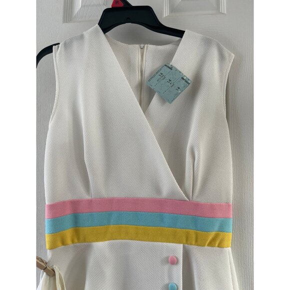 Vtg 1970's Tennis Dress & Panties By Saks Fifth Avenue Active Sportswear Size 14 - Picture 5 of 10